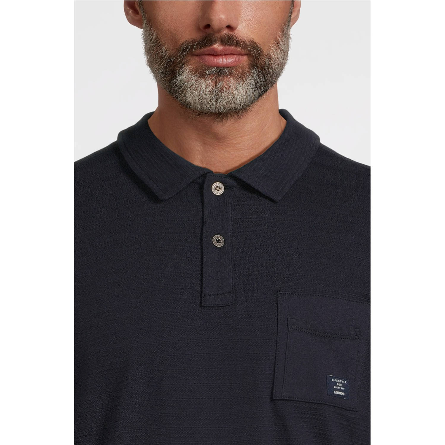 LERROS polo donkerblauw