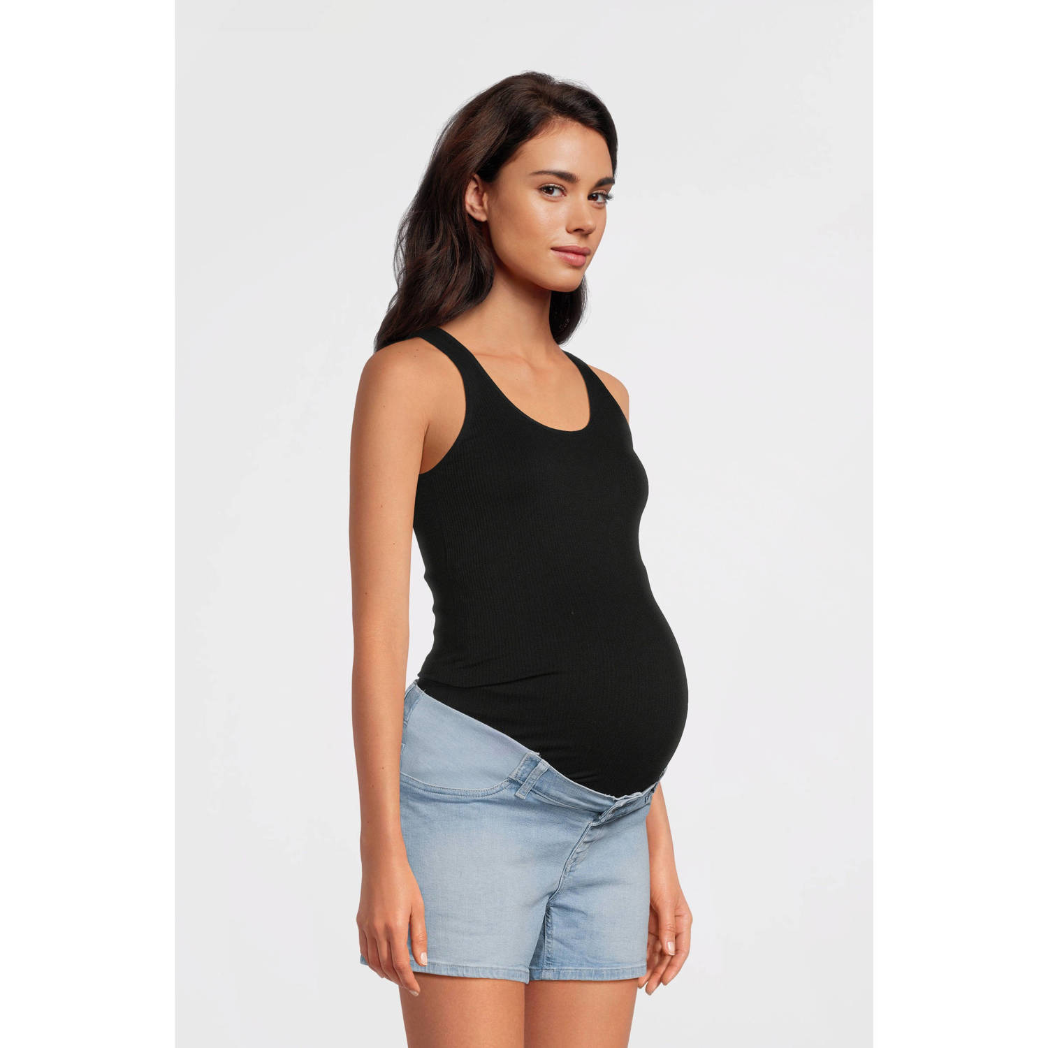 LOVE2WAIT low waist regular fit short stonewashed