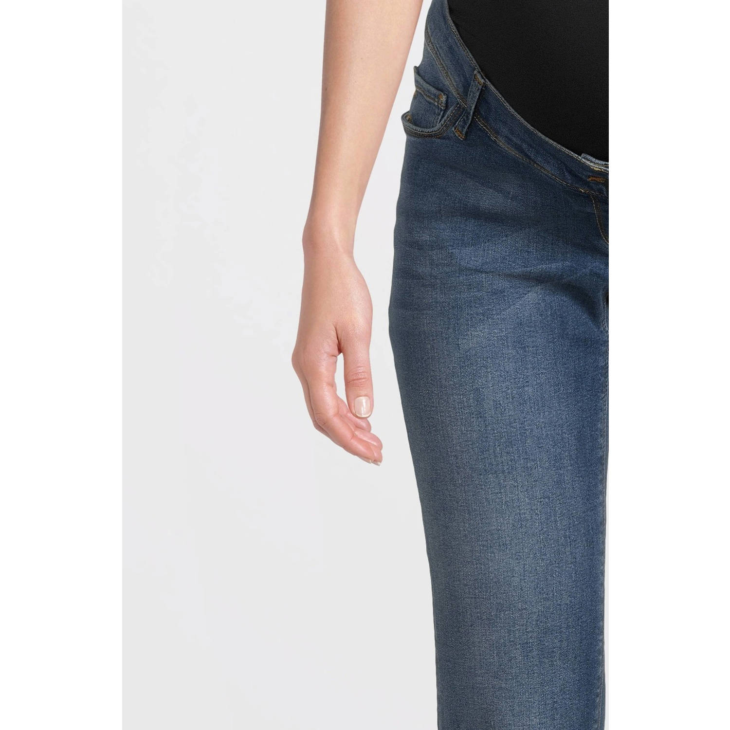 LOVE2WAIT zwangerschaps straight leg jeans Grace stonewashed