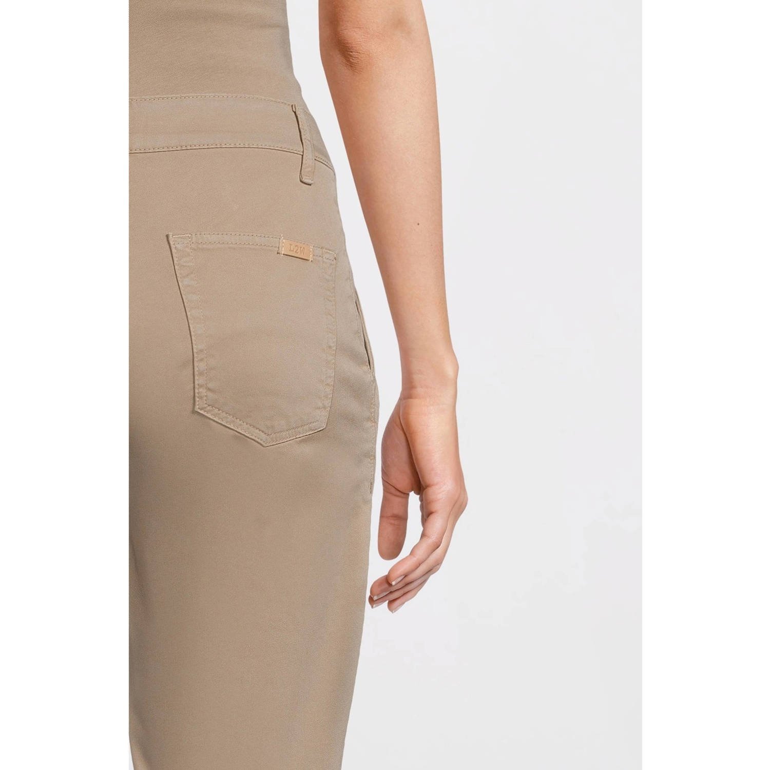 LOVE2WAIT regular fit zwangerschapsbroek Chino zand