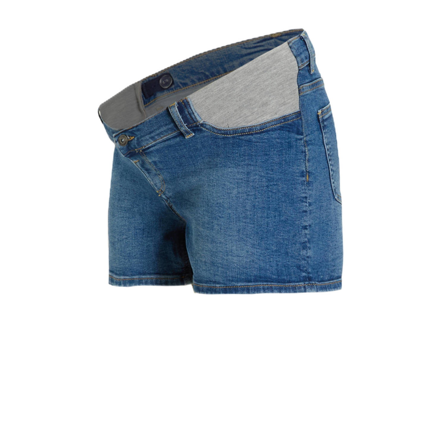 LOVE2WAIT low waist regular fit zwangerschapsshort stonewashed