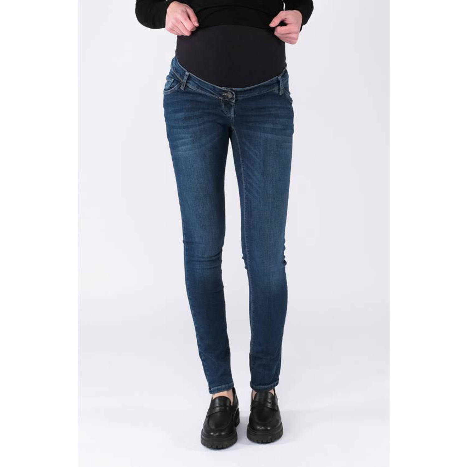 LOVE2WAIT skinny fit zwangerschaps jeans Sophia 30' Stonewashed