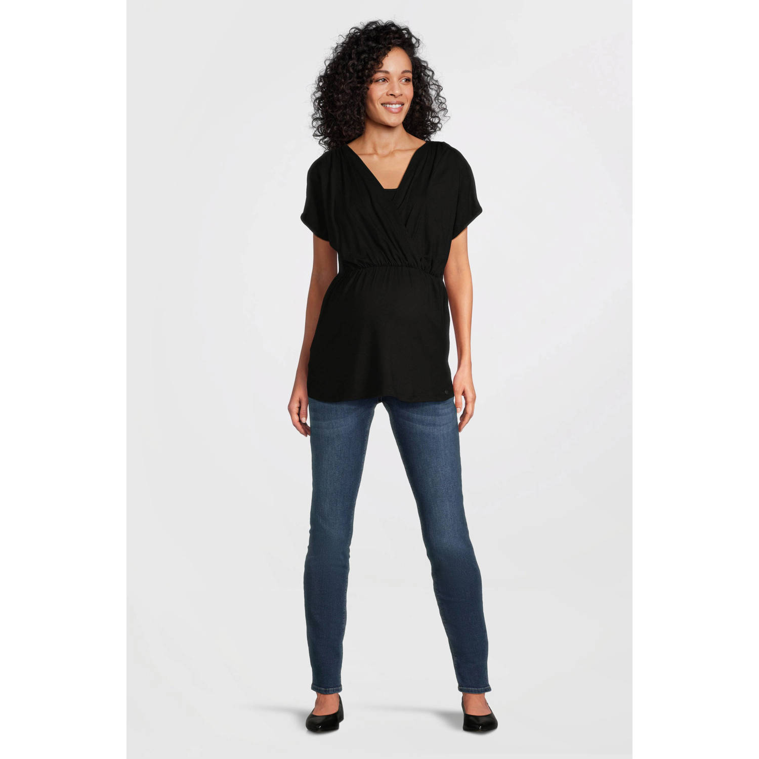 LOVE2WAIT skinny fit zwangerschaps jeans Sophia 30' Stonewashed