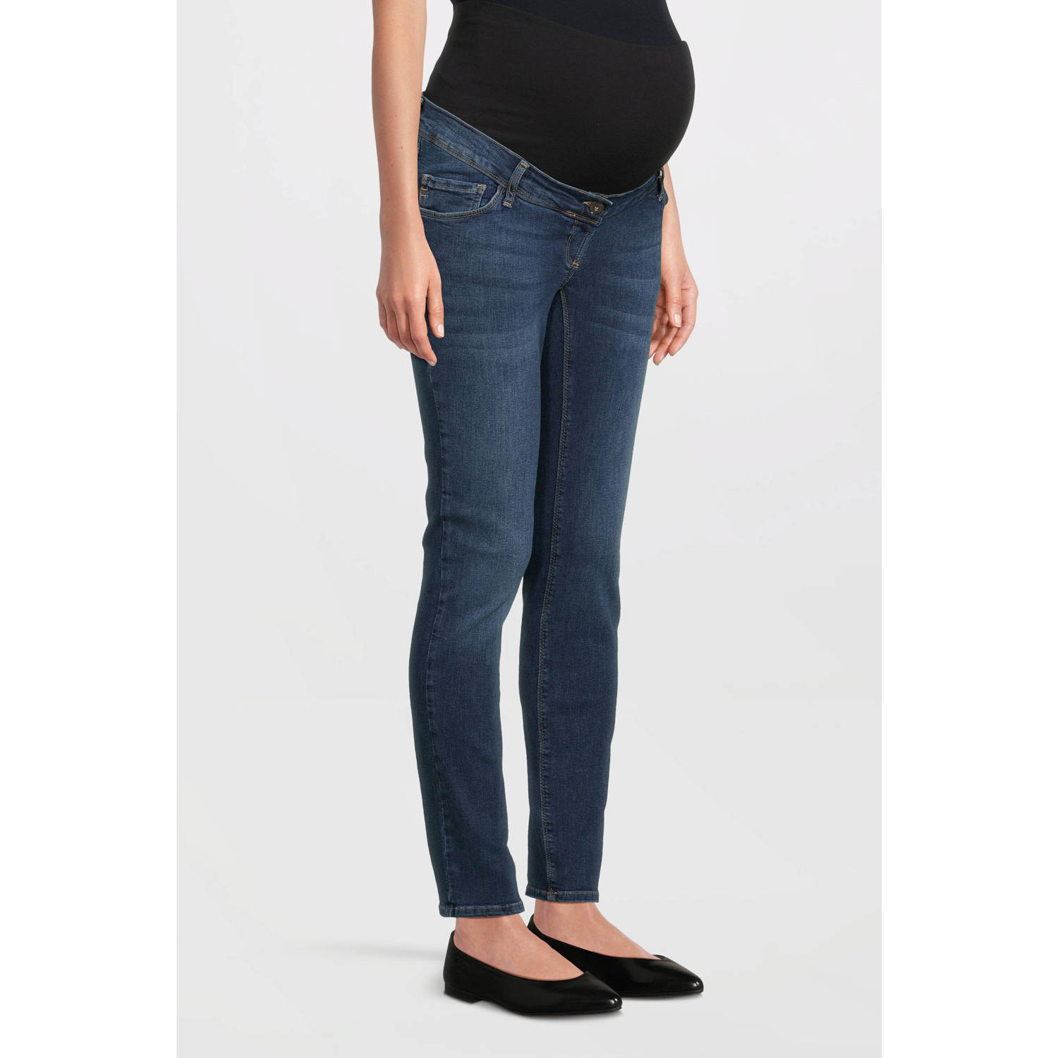 LOVE2WAIT skinny fit zwangerschaps jeans Sophia 30' Stonewashed