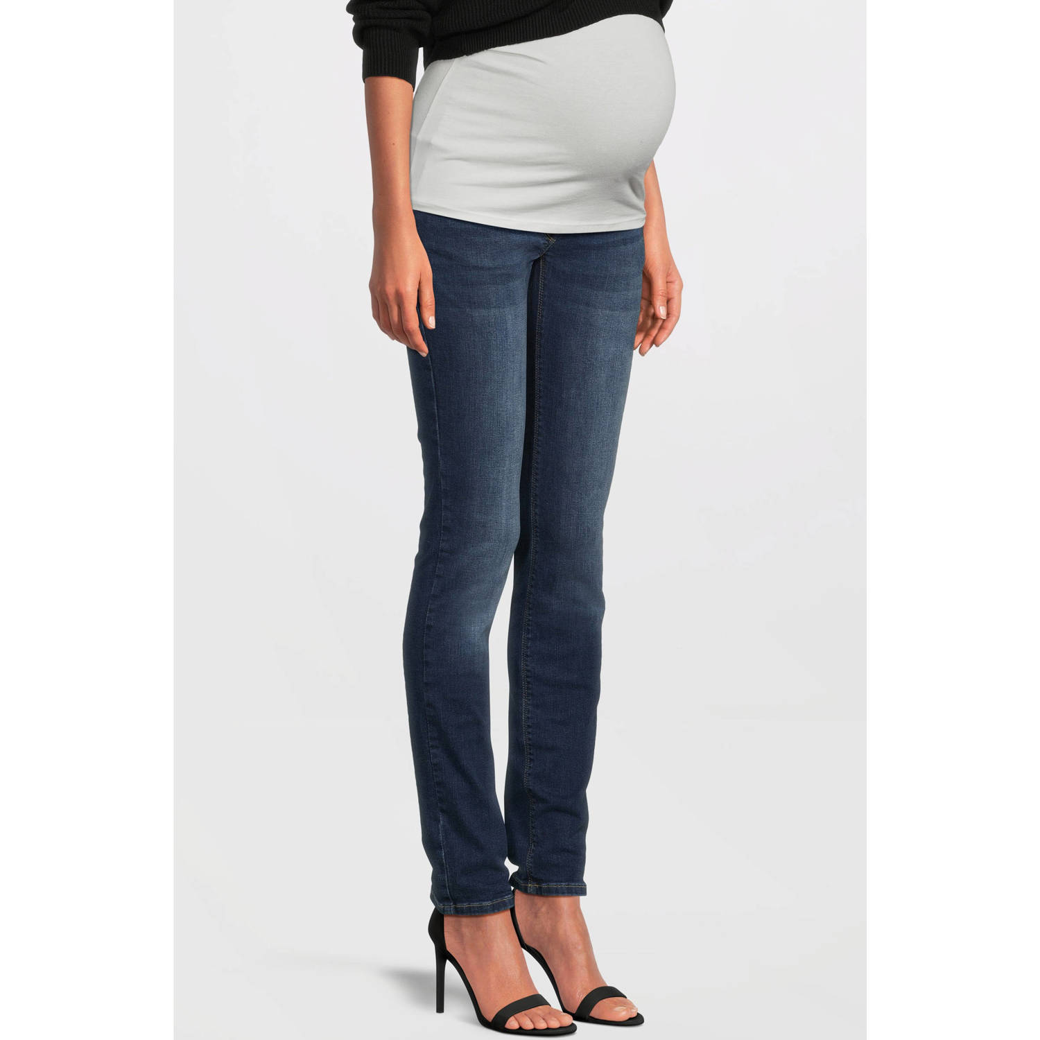 LOVE2WAIT skinny fit zwangerschaps jeans Sophia 32' Stonewashed