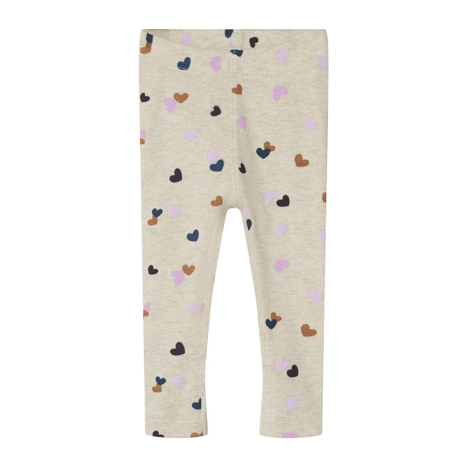 NAME IT BABY legging NBFLUCKY met hartjes beige blauw roze