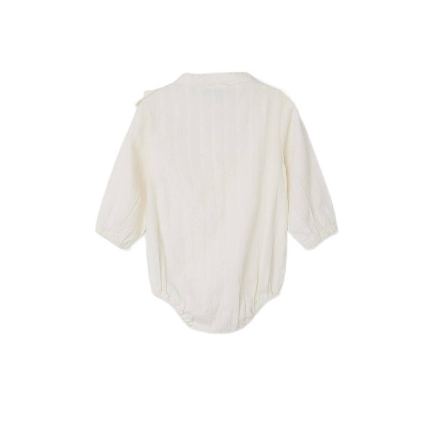 NAME IT BABY romper NBFLEMARIE met ruches offwhite