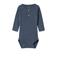 NAME IT BABY ribgbreide romper NBMKAB blauw melange