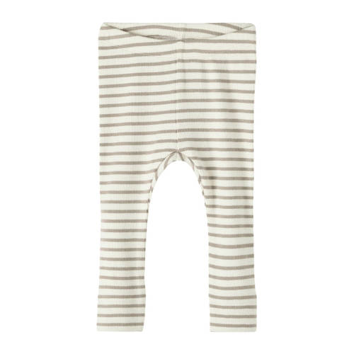 NAME IT BABY gestreepte broek NBNBANI beige/ecru afbeelding