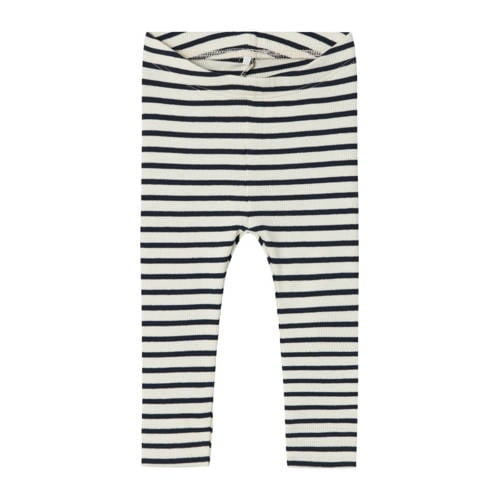 NAME IT BABY gestreepte broek NBNBANI donkerblauw/ecru afbeelding