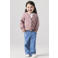 NAME IT MINI katoenen gebreid vest - oudroze