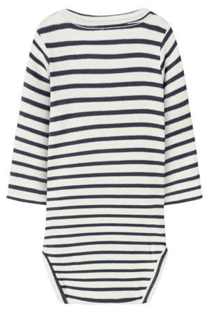 gestreepte romper NBNBANI donkerblauw/ecru