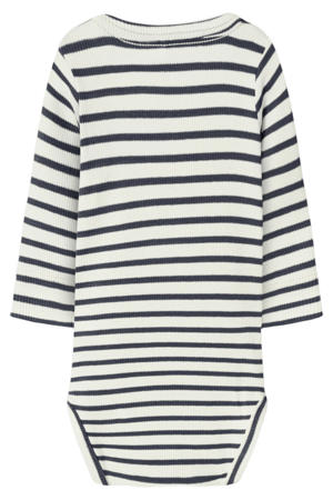 gestreepte romper NBNBANI donkerblauw/ecru