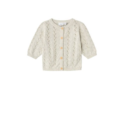 NAME IT MINI vest NMFBANNI ecru melange afbeelding