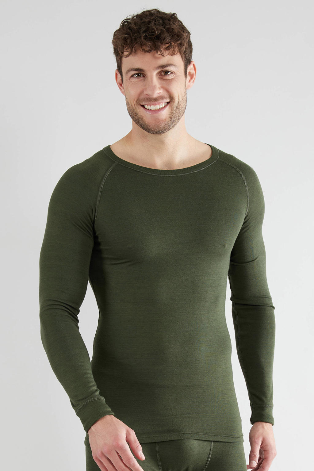 CECEBA unisex thermoshirt donkergroen