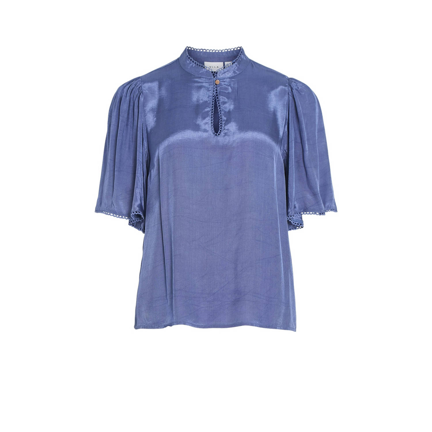 VILA blousetop VIRANNE blauw