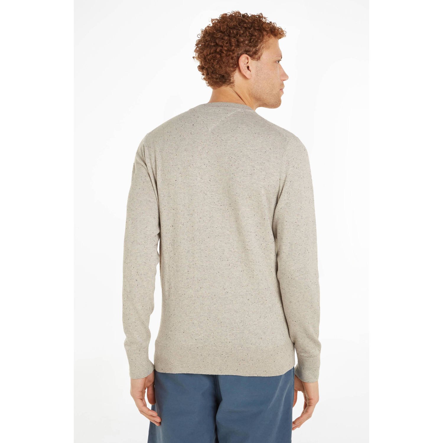 Tommy Hilfiger trui van kasjmier Donegal Light Grey Heather