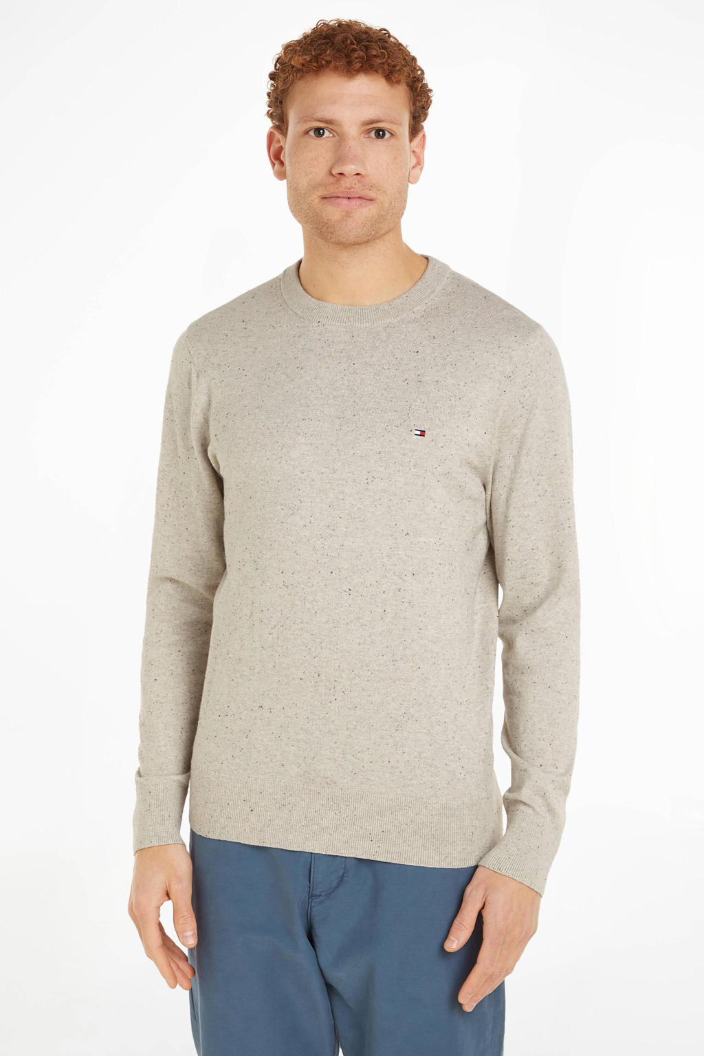 SELECTED HOMME Relaxed Fit Gebreide Pullover Van Een Mix Van Wol En Kasjmier Model Calle Rood 1801333
