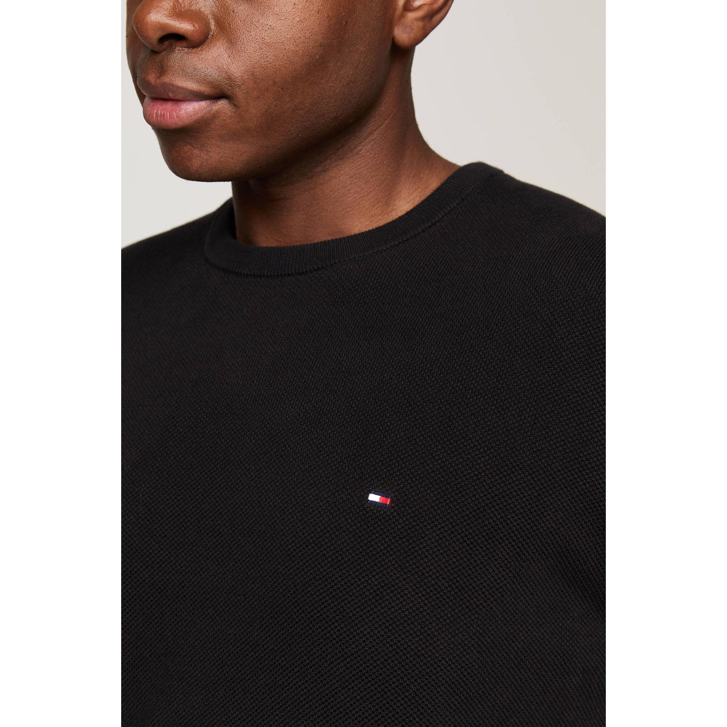 Tommy Hilfiger Big & Tall gebreide trui zwart