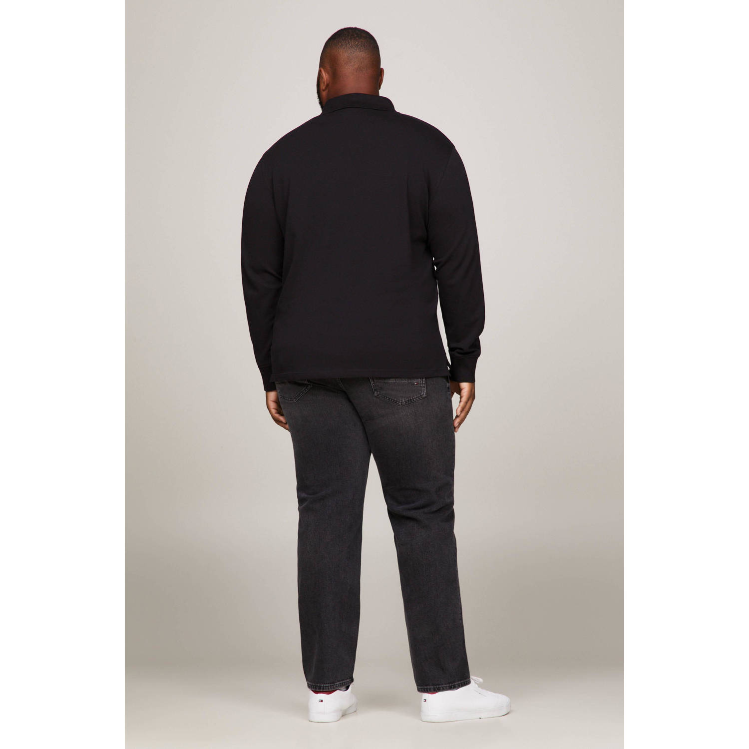 Tommy Hilfiger Big & Tall regular fit polo Plus Size zwart