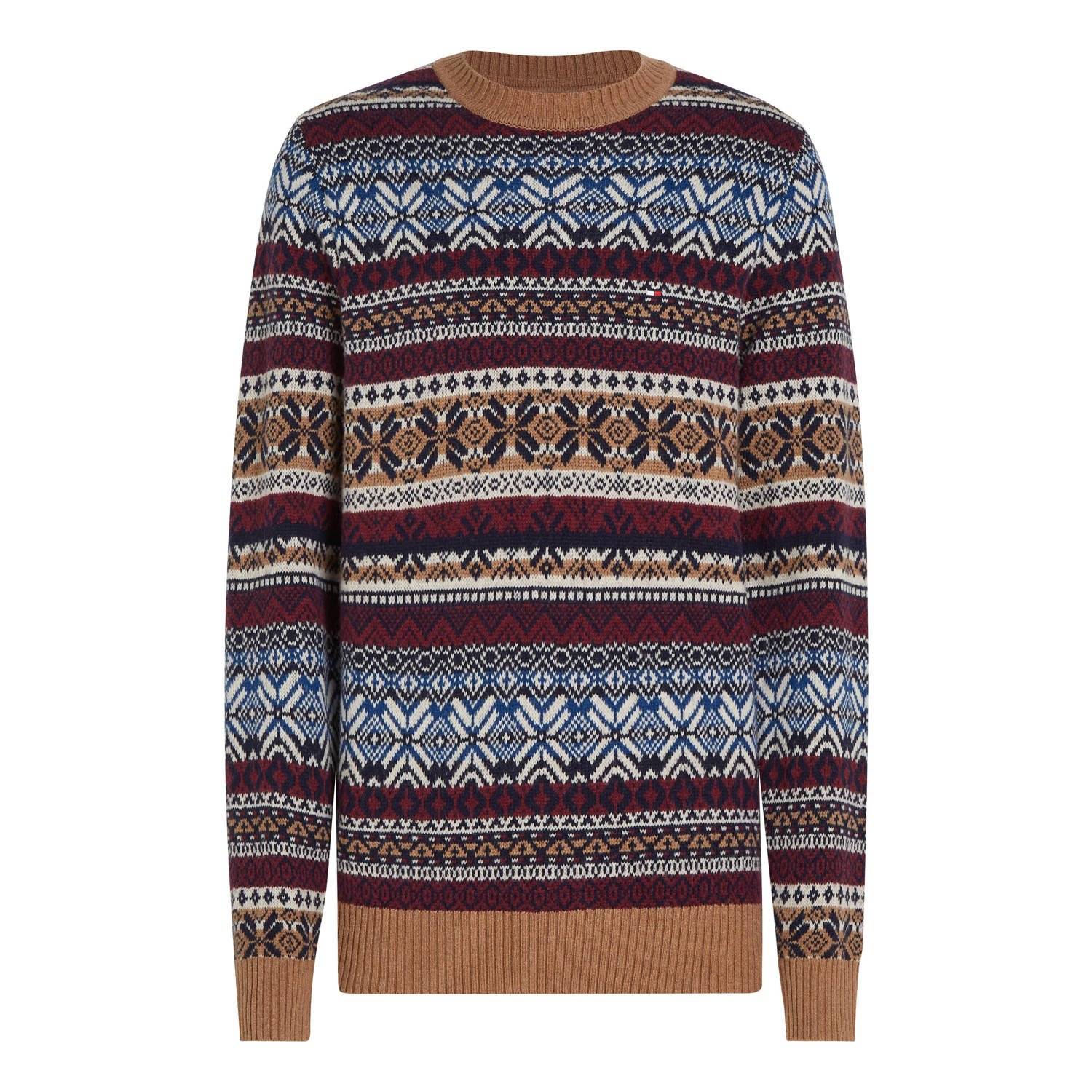 Tommy Hilfiger Trui met ronde hals GIFTING WOOL BLEND FAIRISLE C NK