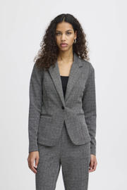 thumbnail: ICHI getailleerde blazer IHKATE JACQUARD grijs