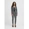 ICHI getailleerde blazer IHKATE JACQUARD grijs