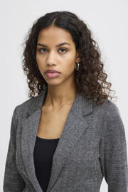 thumbnail: ICHI getailleerde blazer IHKATE JACQUARD grijs
