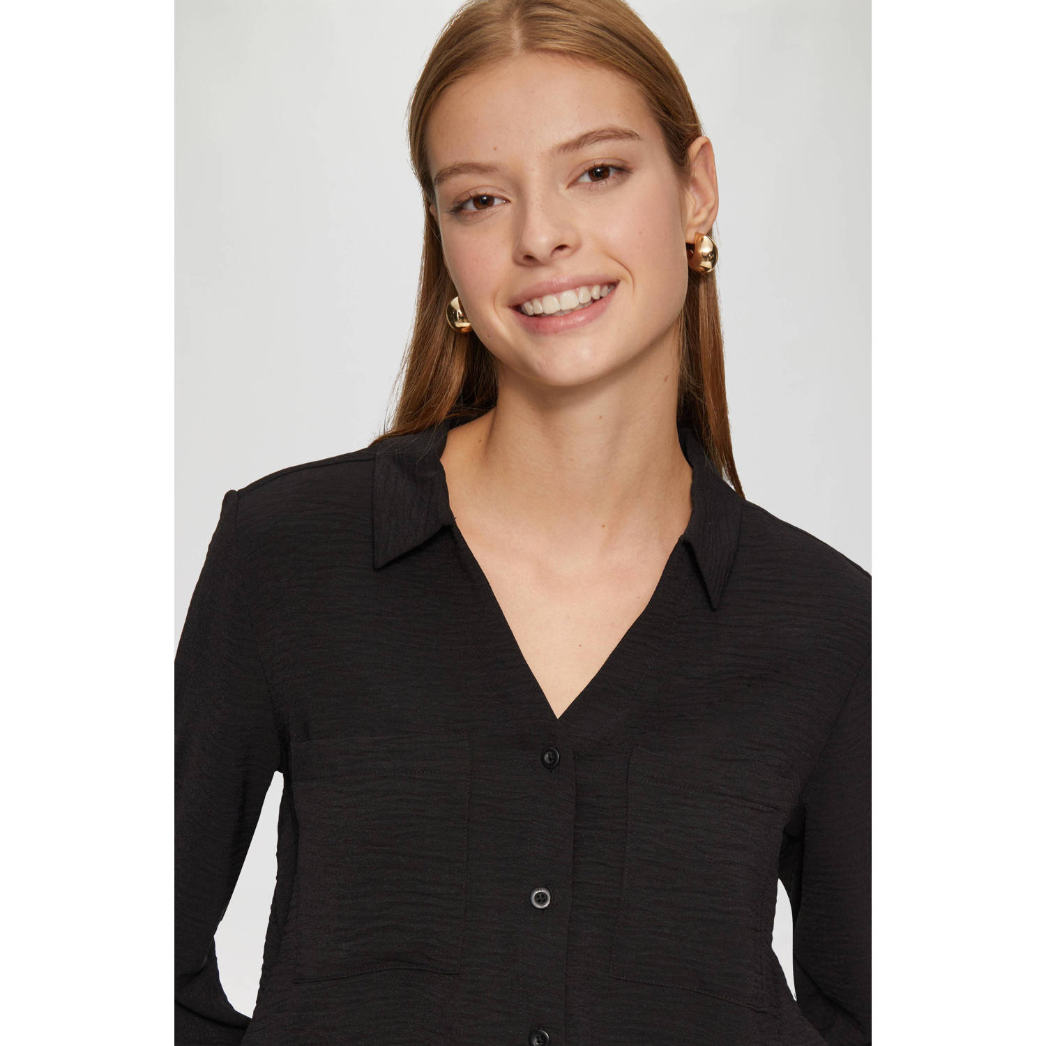 Q S by s.Oliver blouse zwart