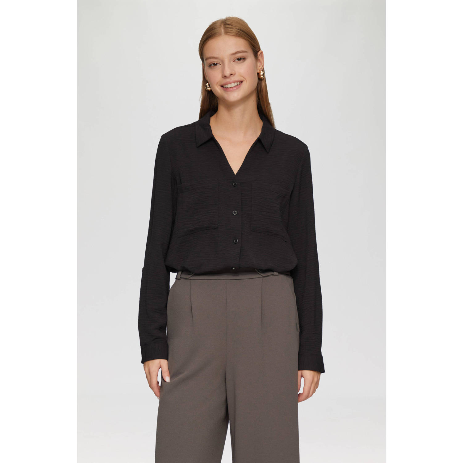 QS Overhemdblouse met knoopsluiting