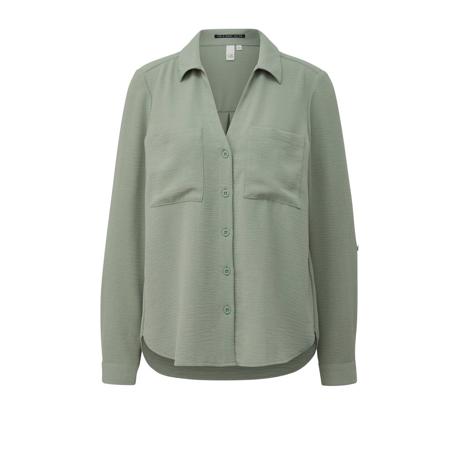 Q S by s.Oliver blouse groen