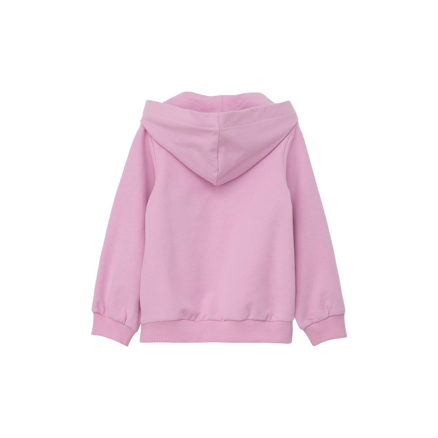 s.Oliver hoodie met printopdruk roze