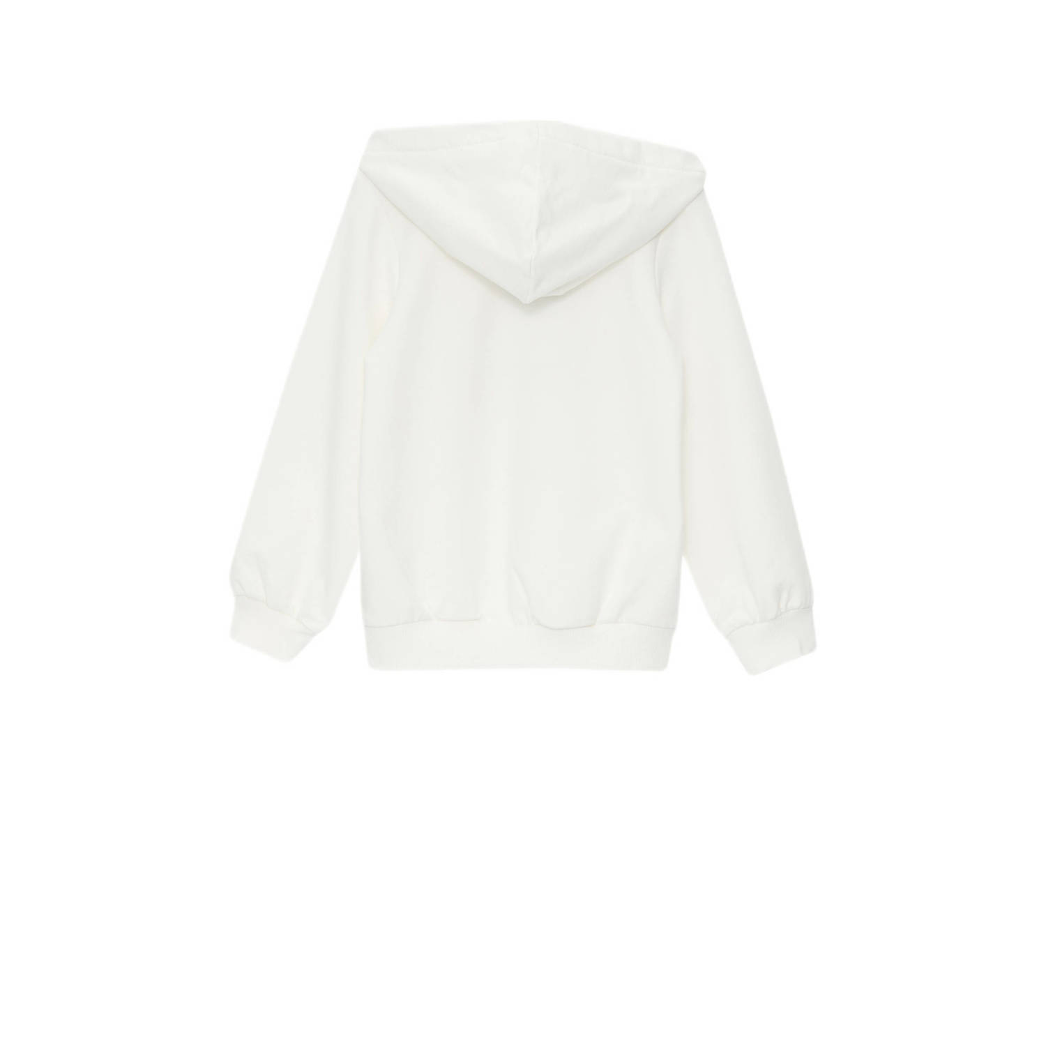 s.Oliver hoodie met printopdruk wit