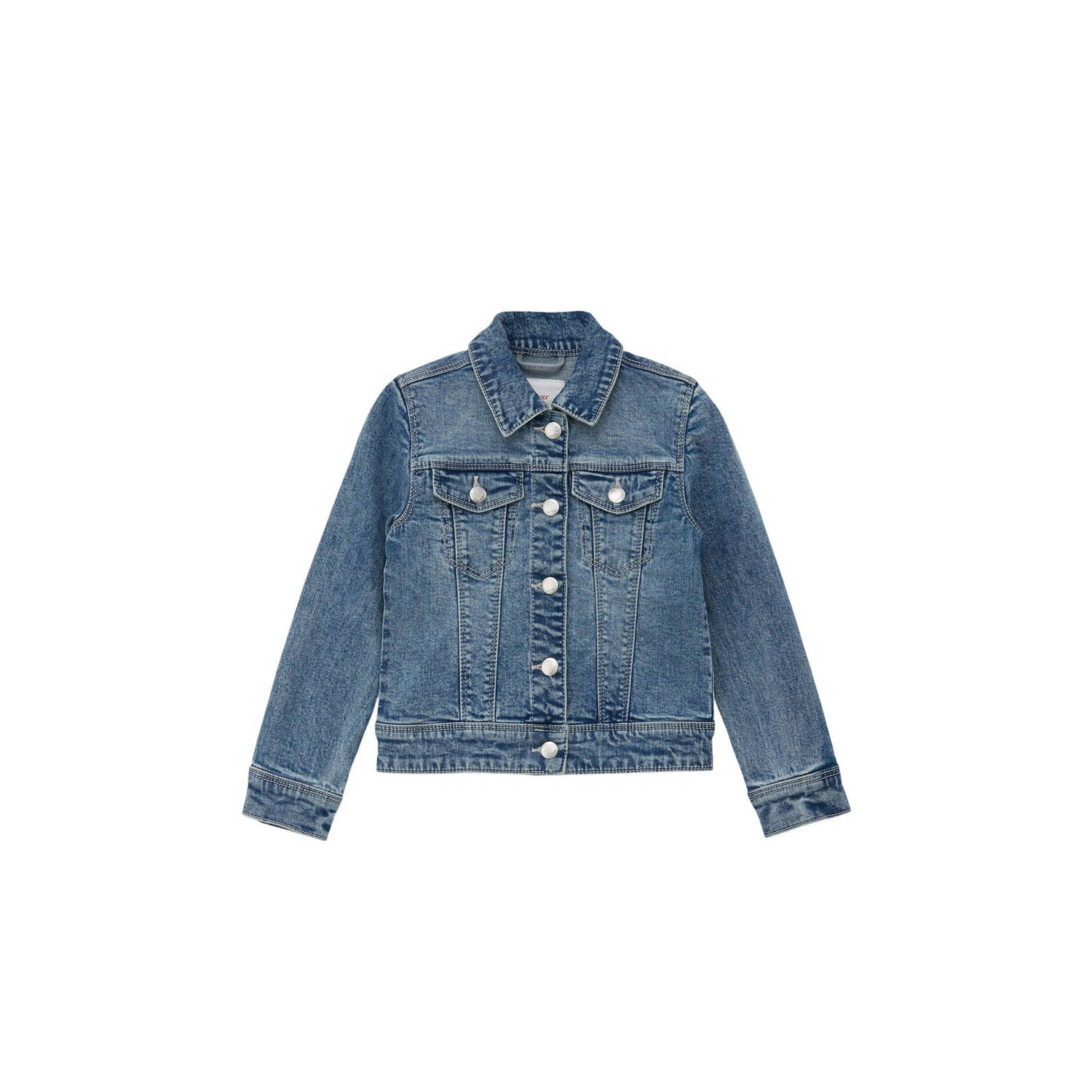 S.Oliver spijkerjas medium blue denim Blauw Backprint 110