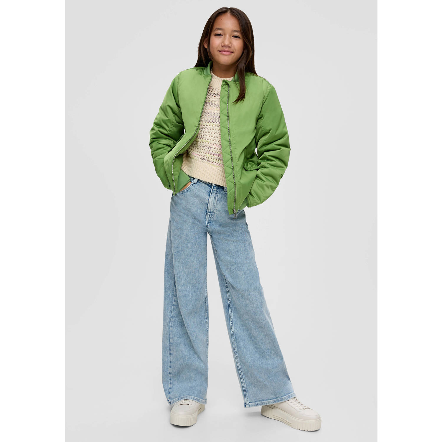 s.Oliver wide leg jeans lichtblauw