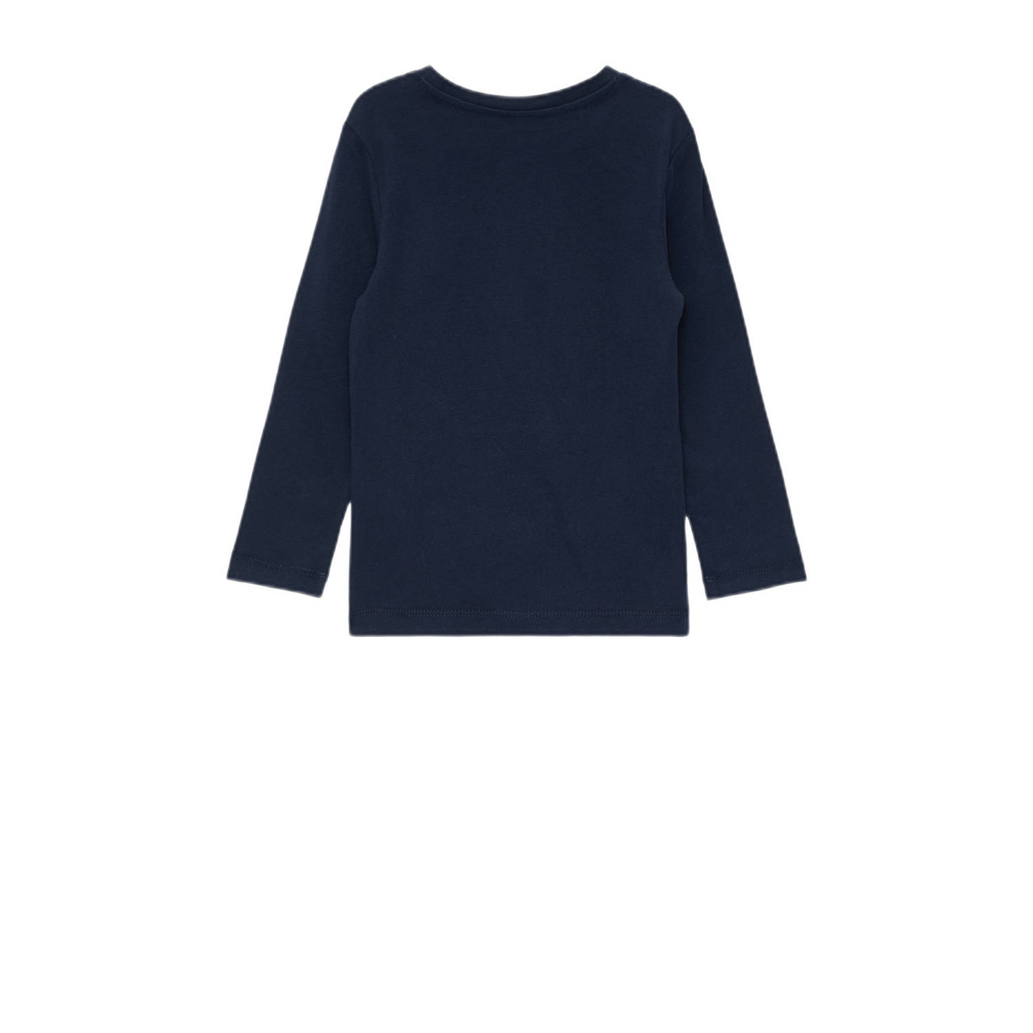 s.Oliver longsleeve met printopdruk donkerblauw