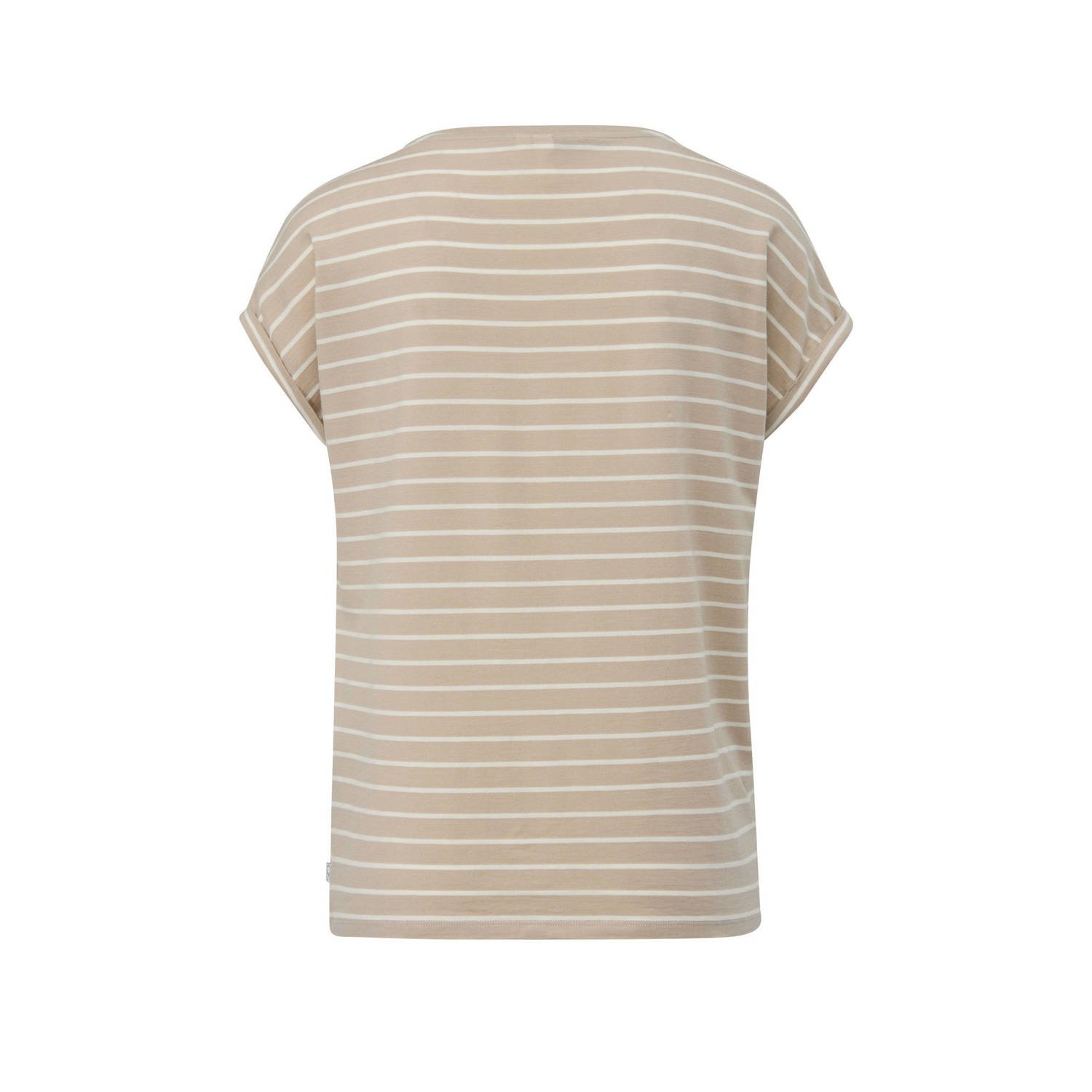 Q S by s.Oliver gestreept T-shirt beige ecru