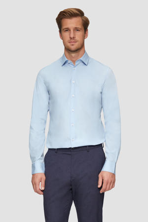 slim fit overhemd lichtblauw