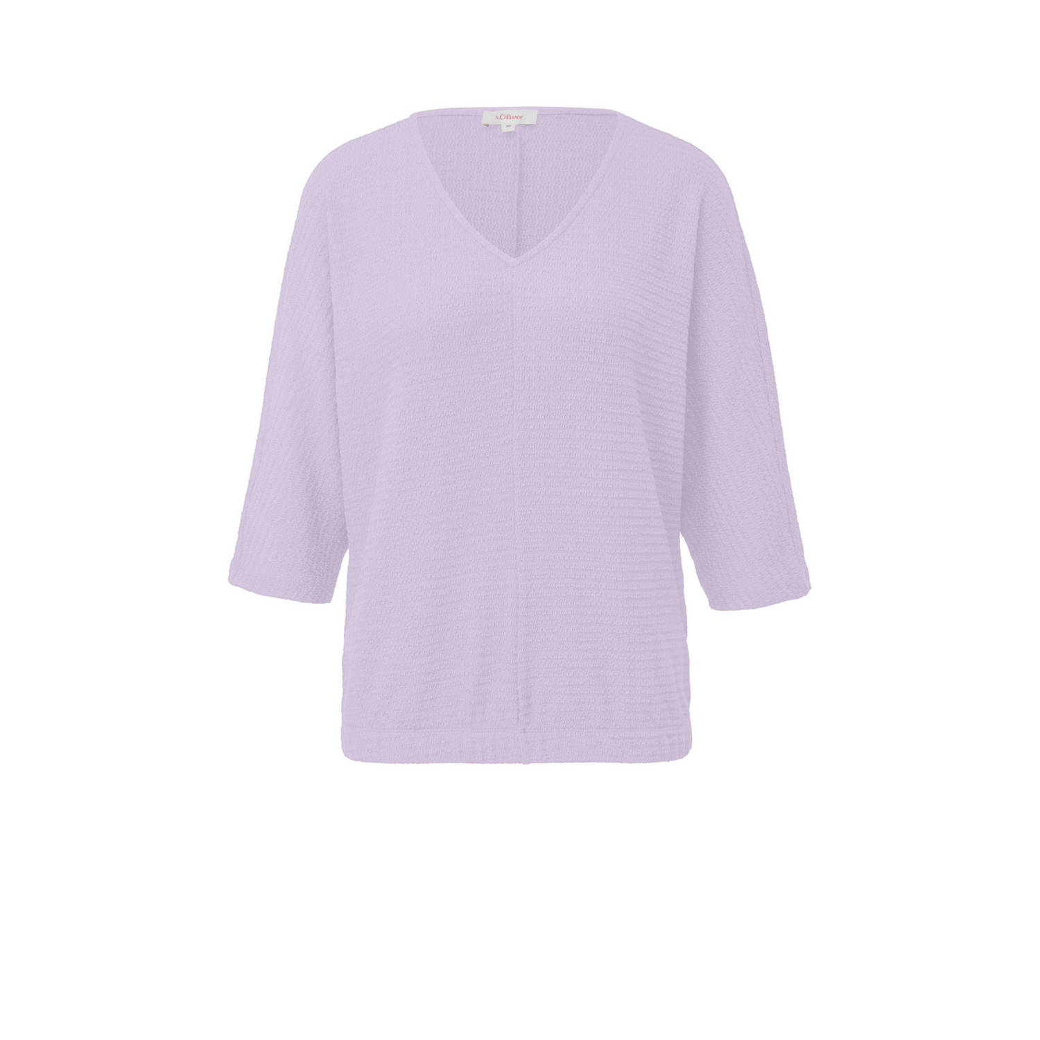 S.Oliver Shirt met 3 4 mouwen met structuur