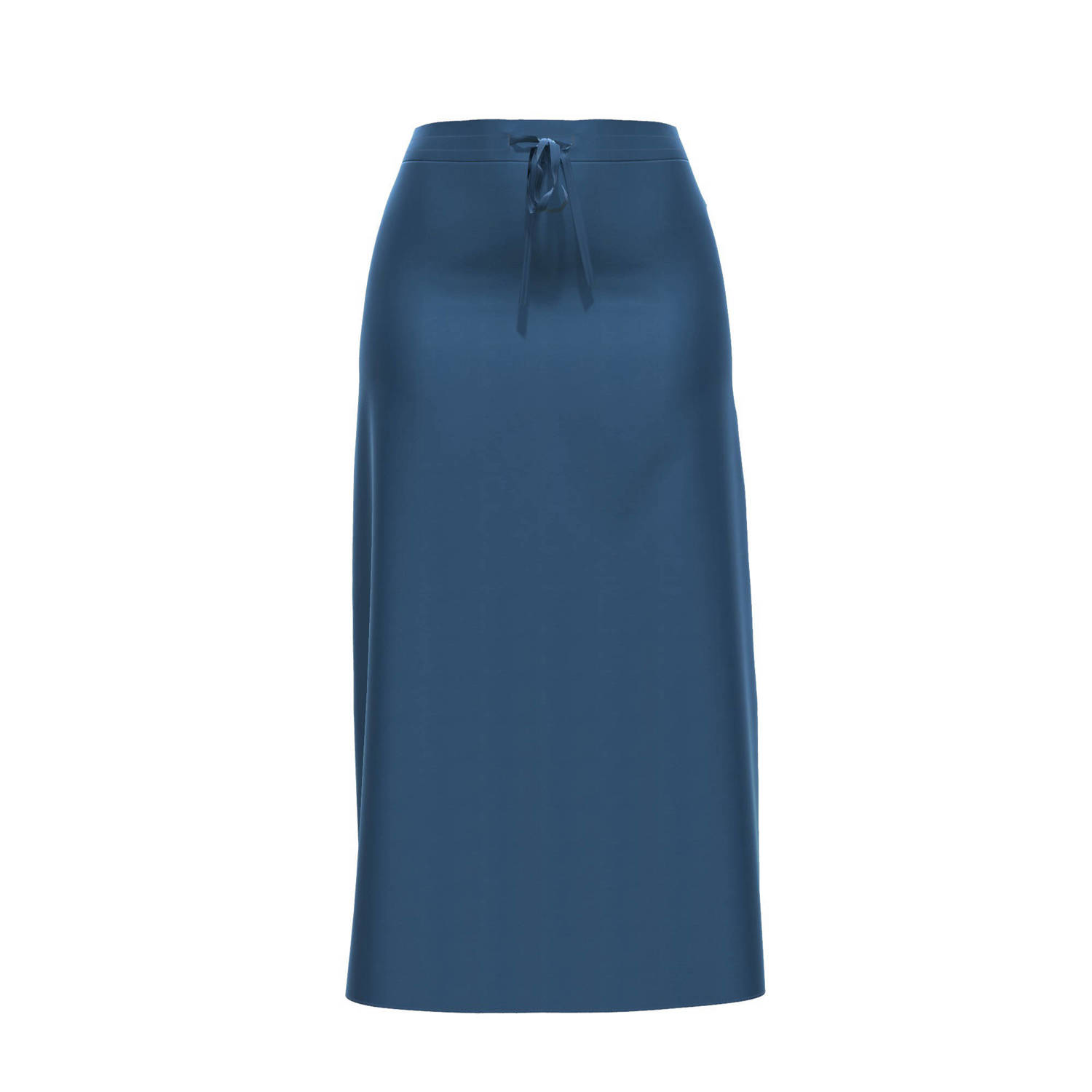 Comma midi rok blauw