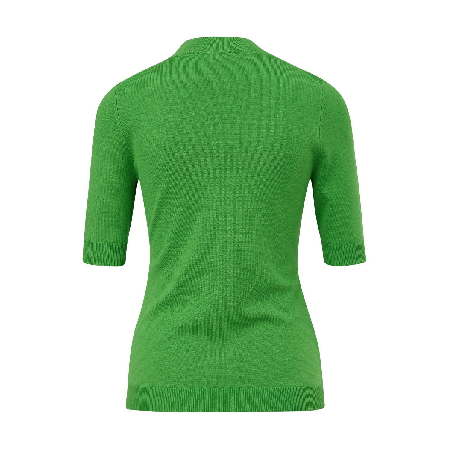 comma fijngebreide top groen