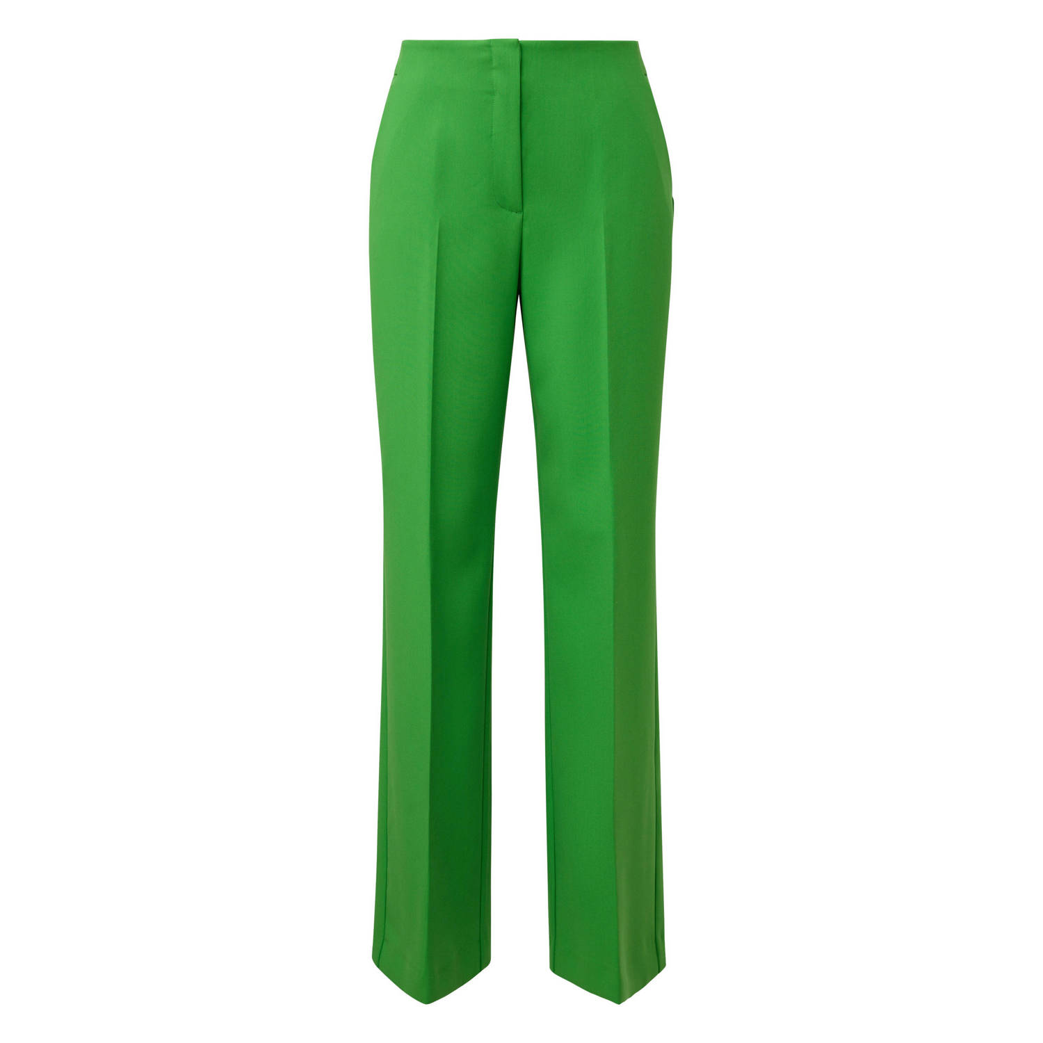 Comma straight fit pantalon groen