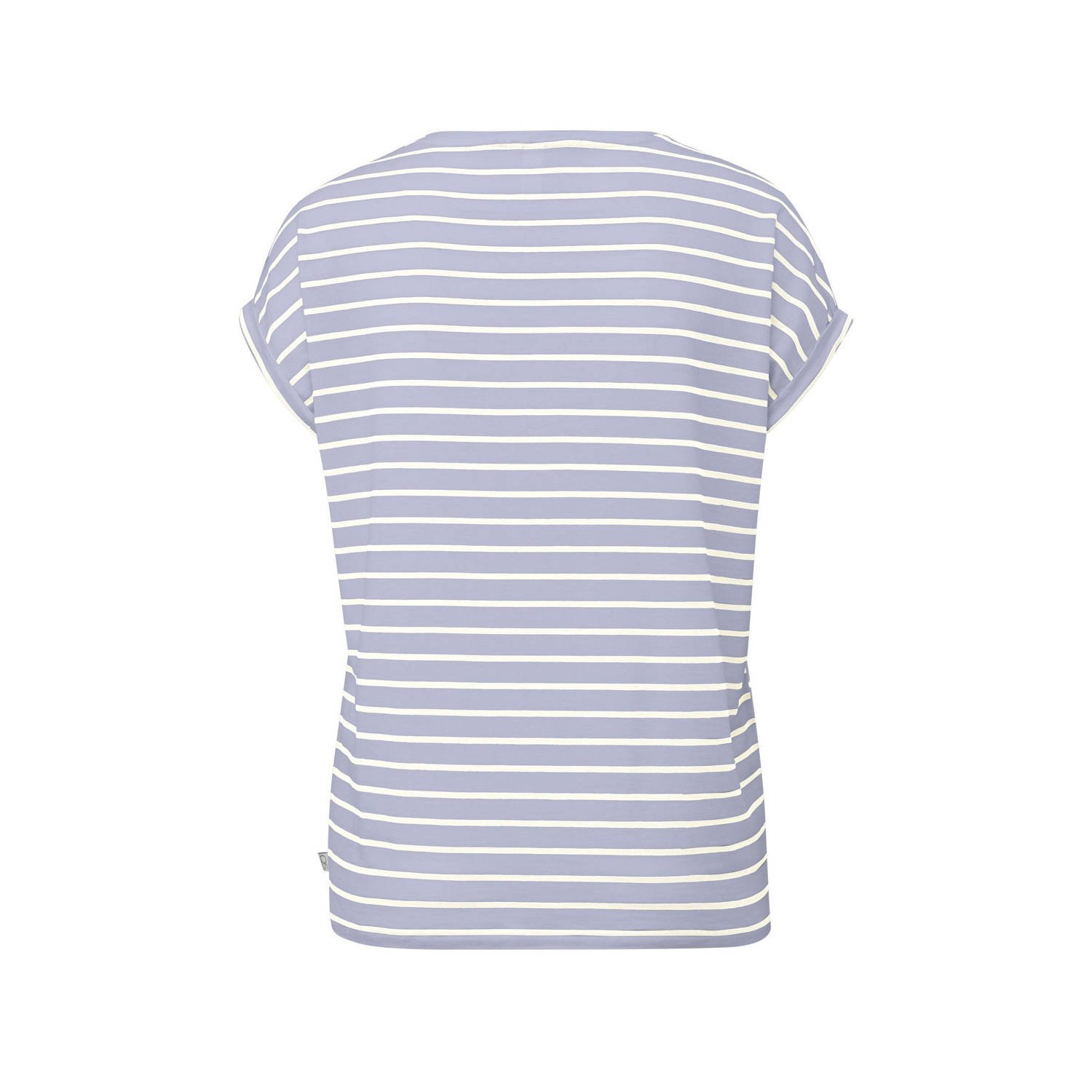 Q S by s.Oliver gestreept T-shirt grijsblauw wit