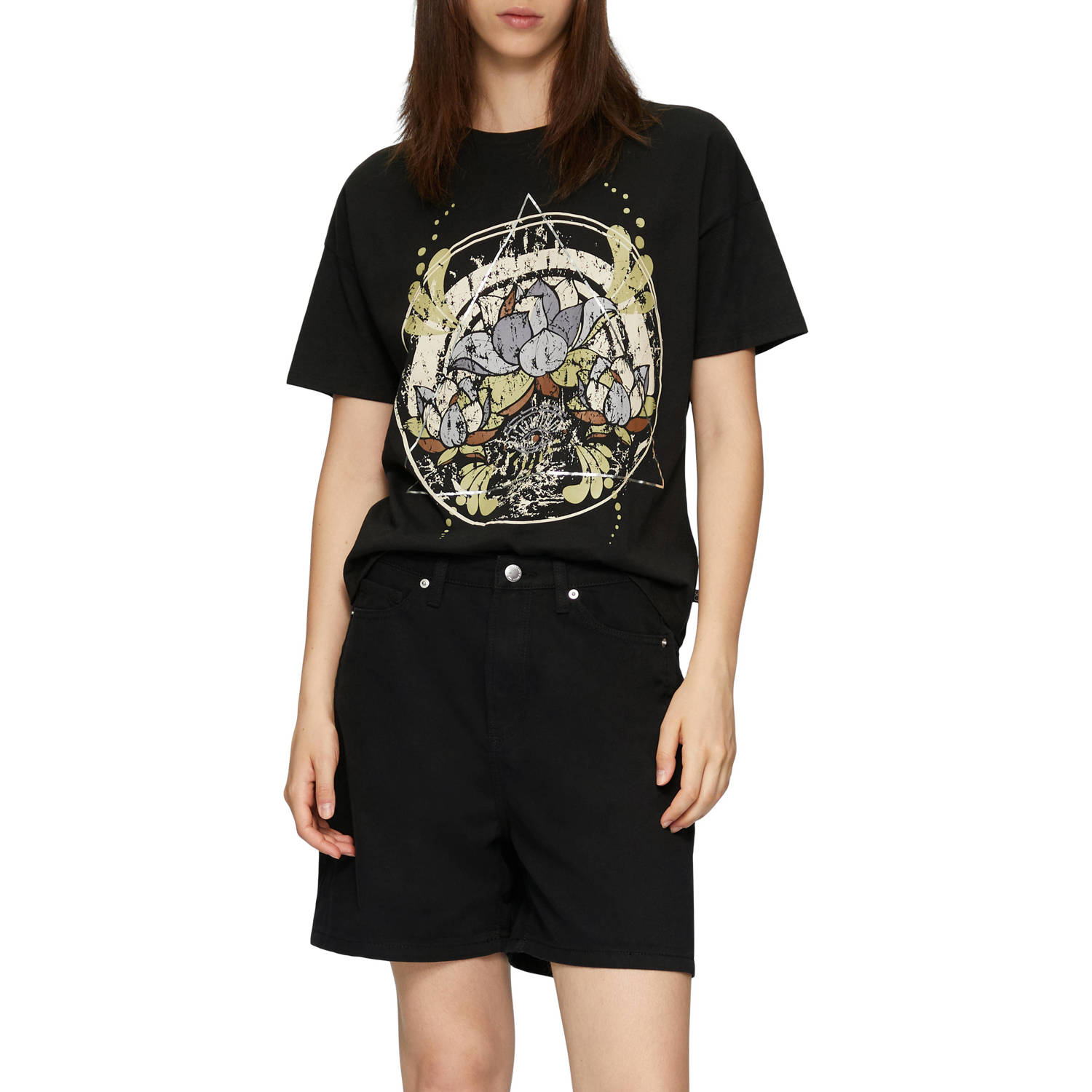 Q S designed by Shirt met print met frontprint