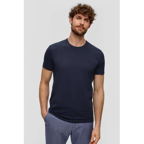 s.Oliver BLACK LABEL slim fit T-shirt marine afbeelding