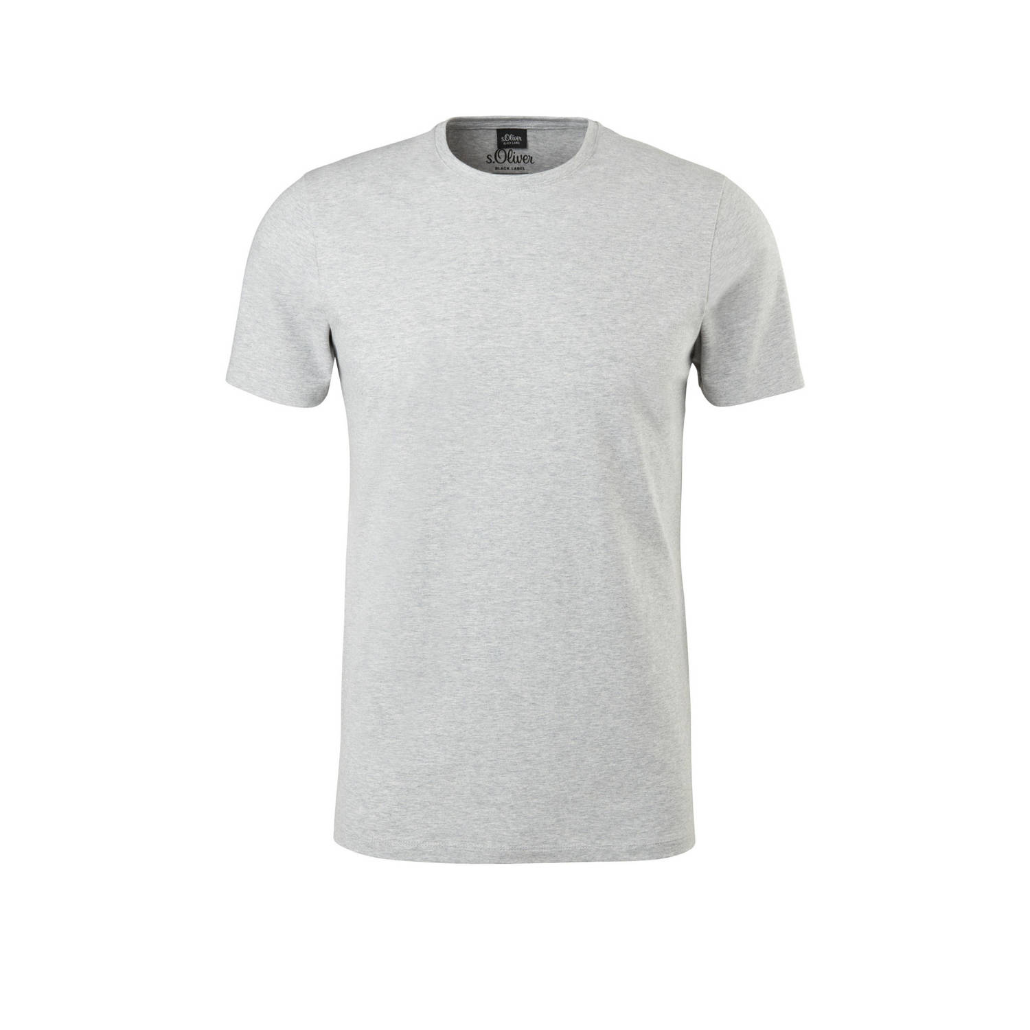 s.Oliver BLACK LABEL slim fit T-shirt lichtgrijs