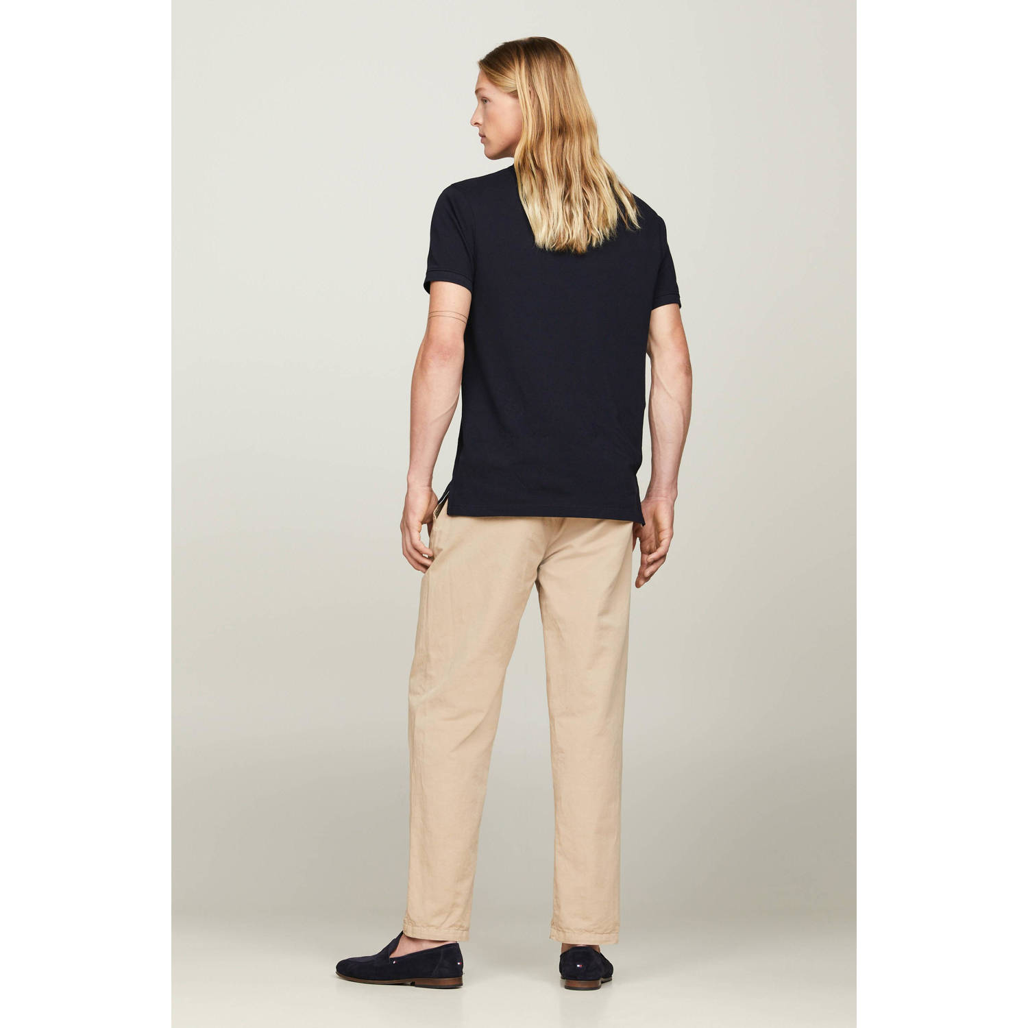 Tommy Hilfiger polo met logo desert sky