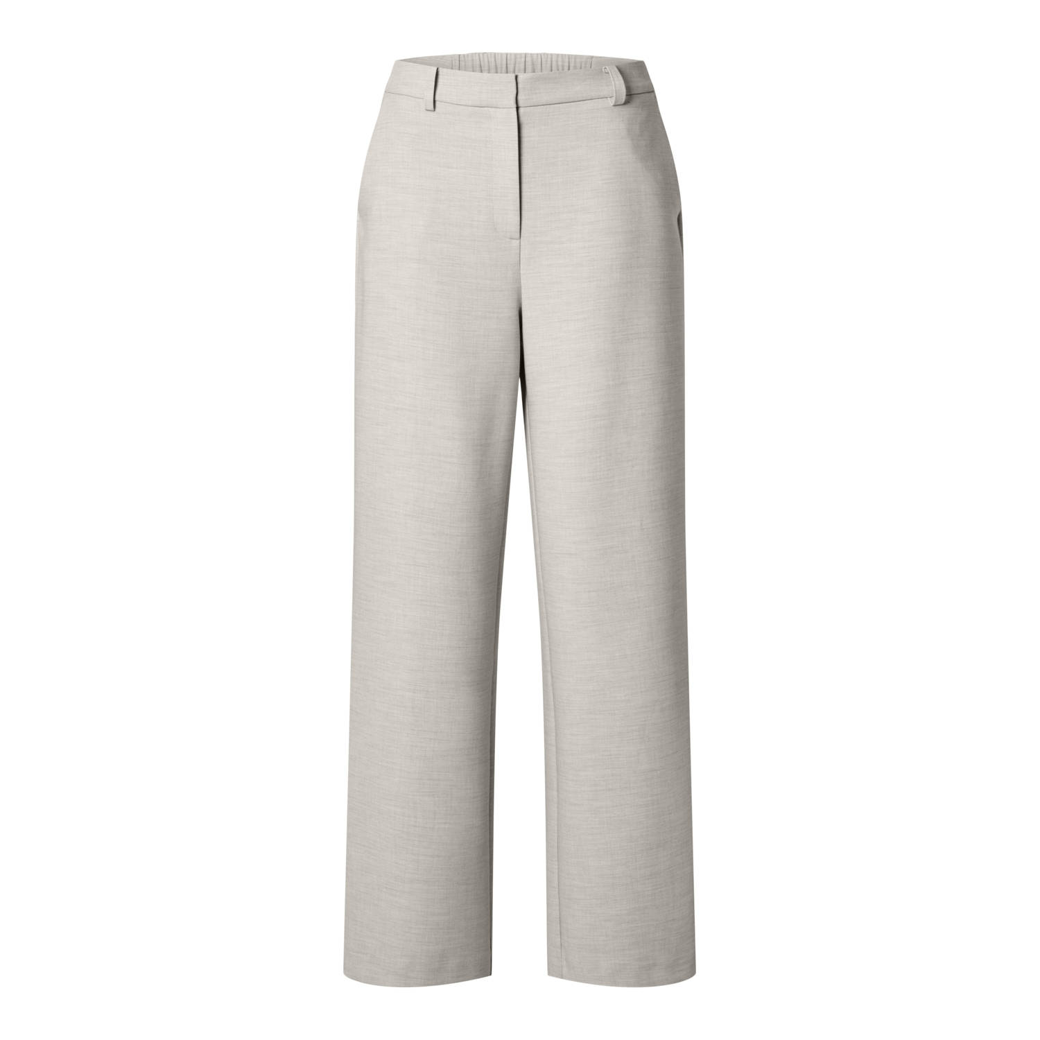 SELECTED FEMME gemêleerde straight fit broek grijs