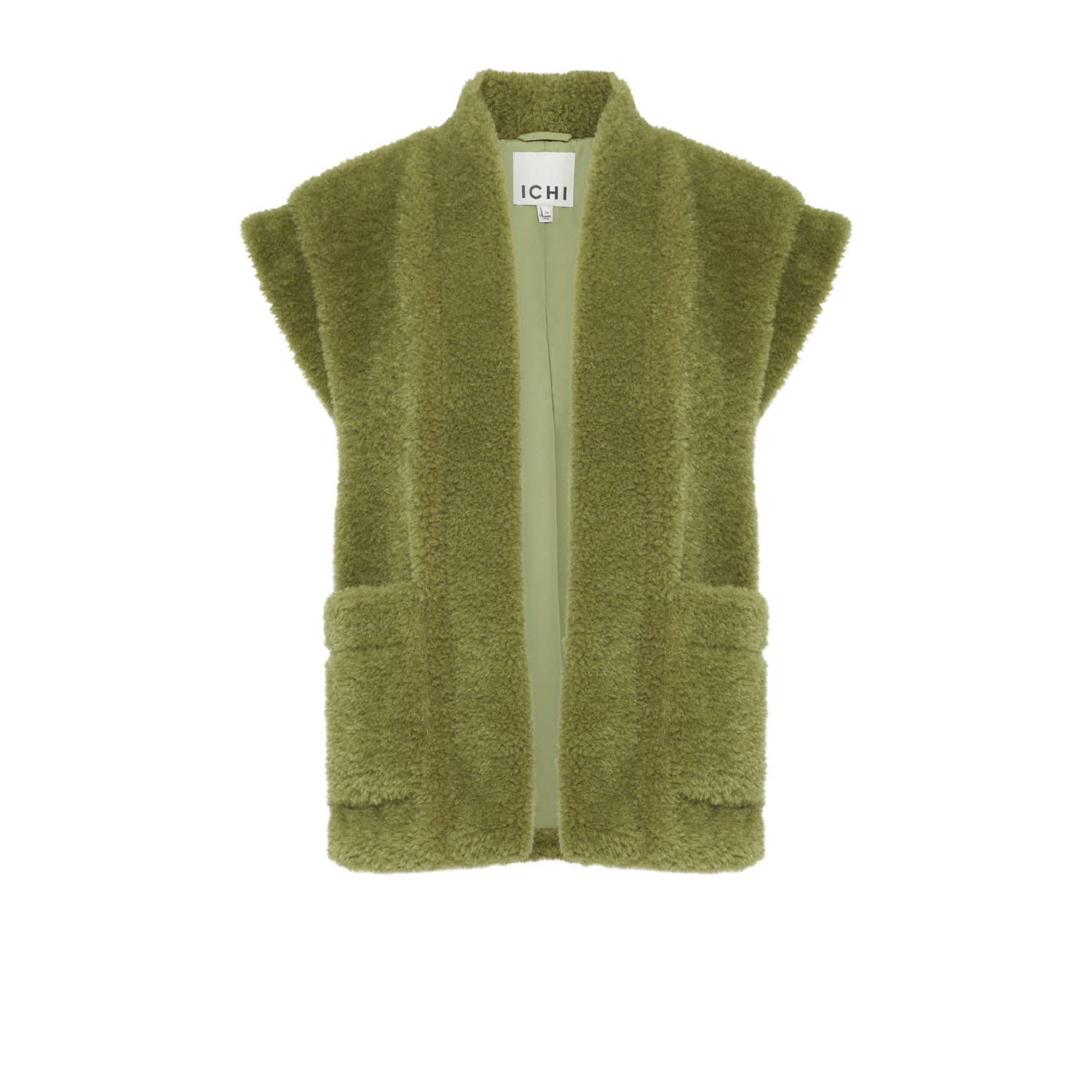 ICHI gilet groen