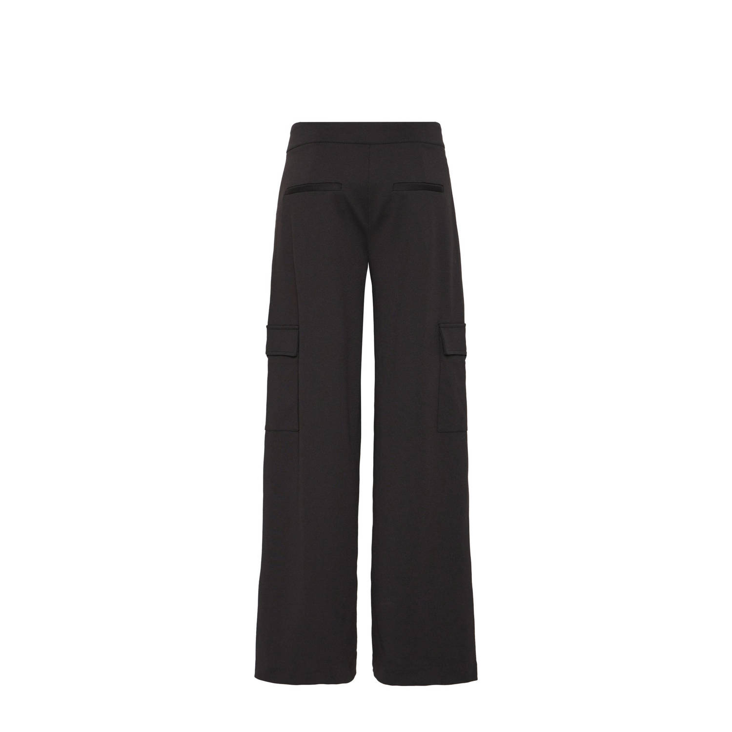ICHI wide leg broek IHSIMONSE zwart